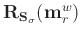 $\mathbf{R}_{\mathbf{S}_{\sigma}}(\mathbf{m}_r^{w})$