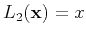 $ L_{2}(\mathbf{x})=x$