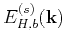 $E^{(s)}_{H,b}(\mathbf {k})$