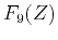 $\displaystyle F_9 (Z)$