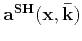 $ \mathbf{a^{SV}(\mathbf{x},\mathbf{\bar{k}})}$
