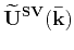 $\displaystyle \mathbf{a^{P}}(\mathbf{\bar{k}})[\mathbf{a^{P}}(\mathbf{\bar{k}})\cdot\mathbf{\widetilde{U}}(\mathbf{\bar{k}})]~,$